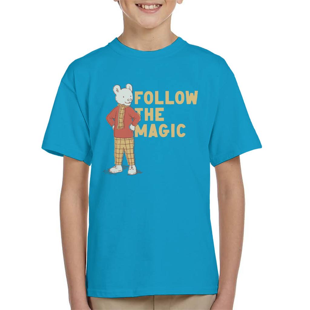 Rupert Follow The Magic Adventure Kid's T-Shirt-ALL + EVERY