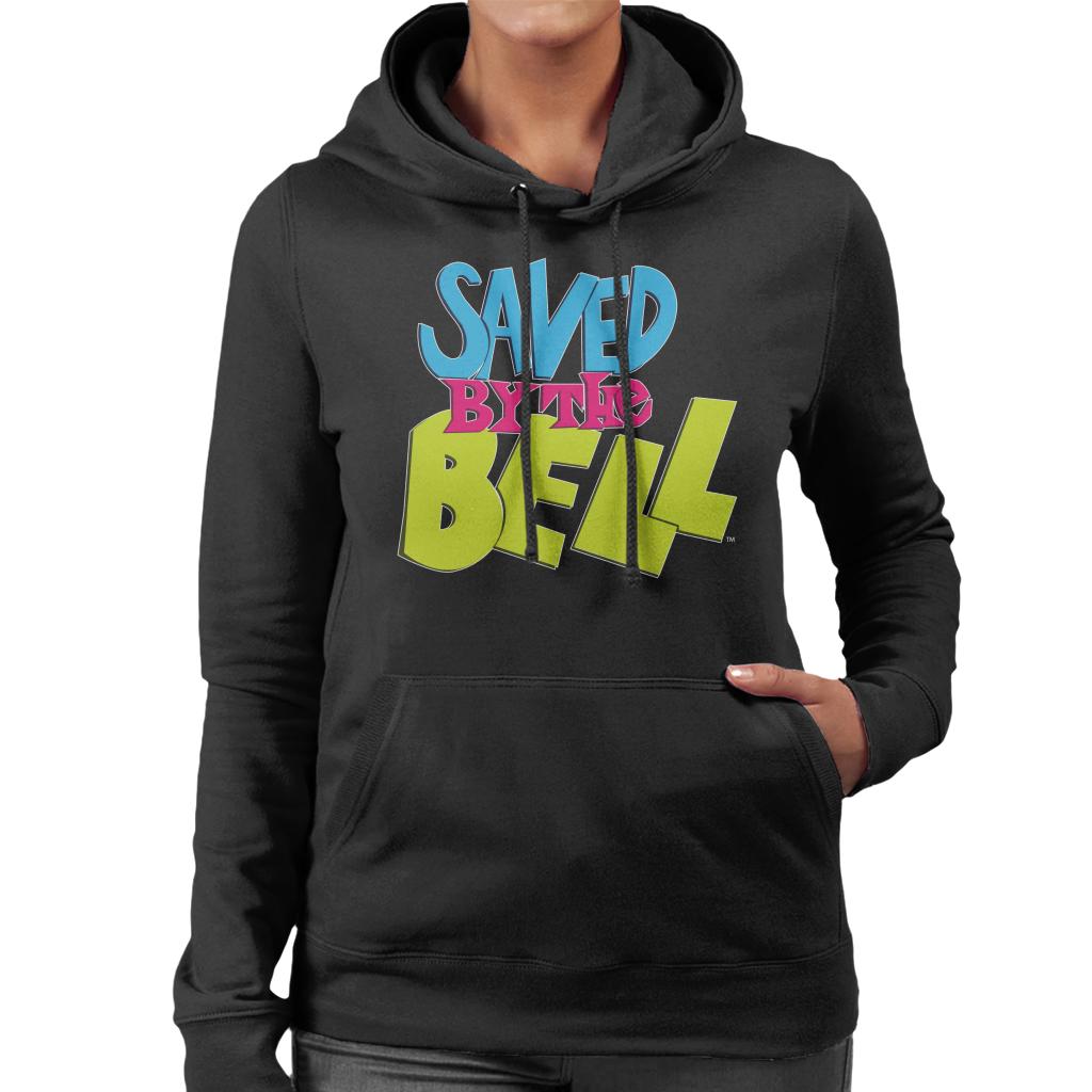 Saved By The Bell Coloured Logo Women's Hooded Sweatshirt-ALL + EVERY