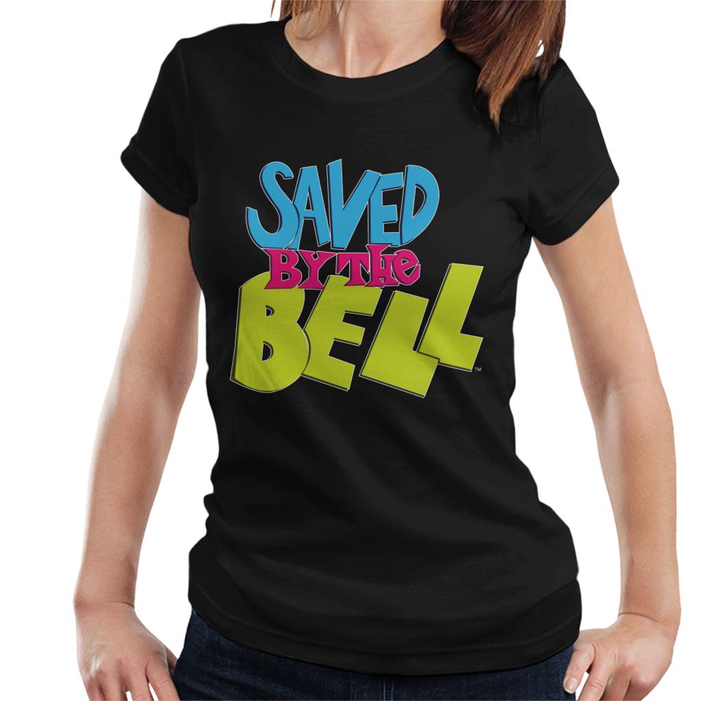 Saved By The Bell Coloured Logo Women's T-Shirt-ALL + EVERY