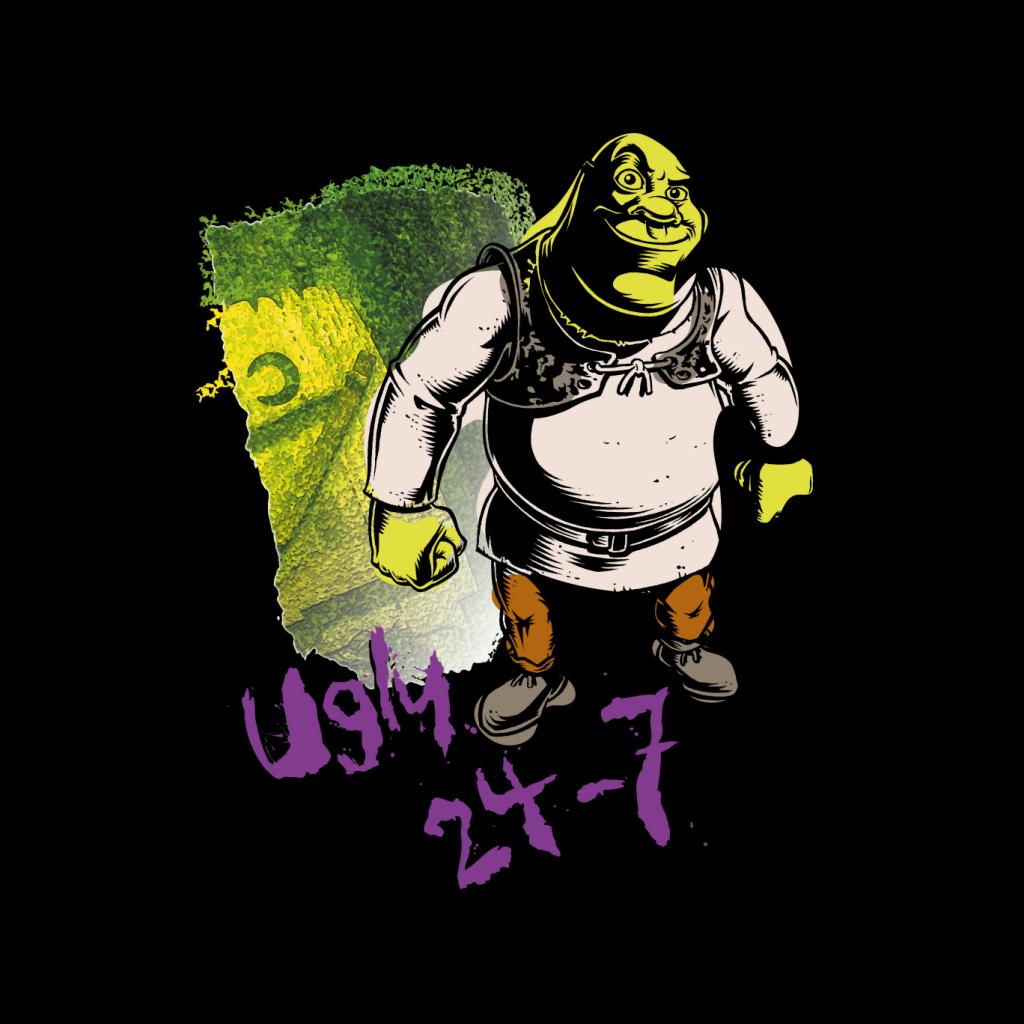 Shrek Ugly 24 7 Quote Men's T-Shirt-ALL + EVERY