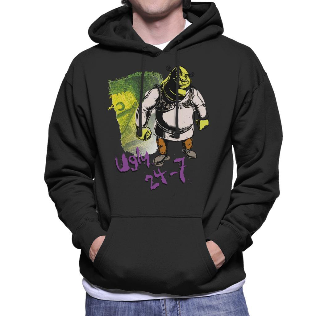 Shrek Ugly 24 7 Quote Men's Hooded Sweatshirt-ALL + EVERY