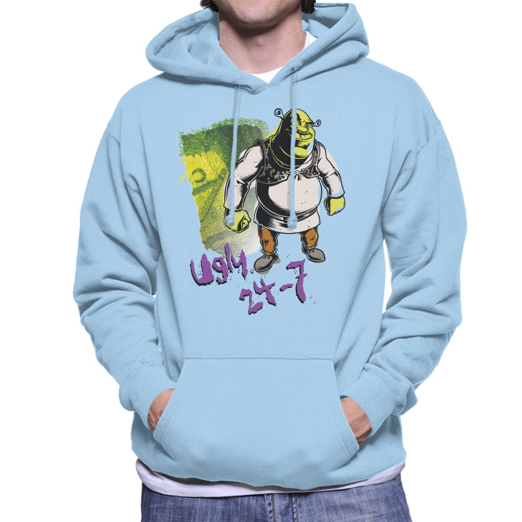 Shrek Ugly 24 7 Quote Men's Hooded Sweatshirt-ALL + EVERY