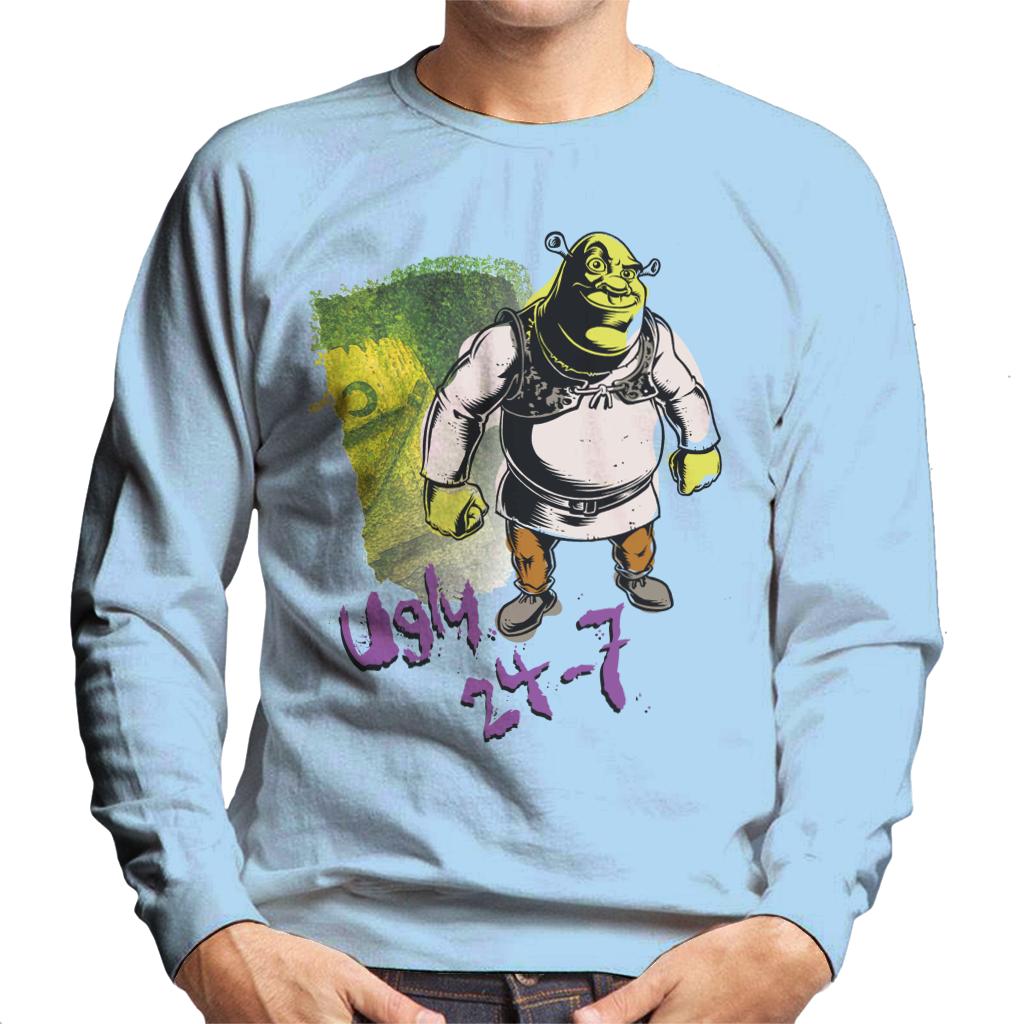 Shrek Ugly 24 7 Quote Men's Sweatshirt-ALL + EVERY