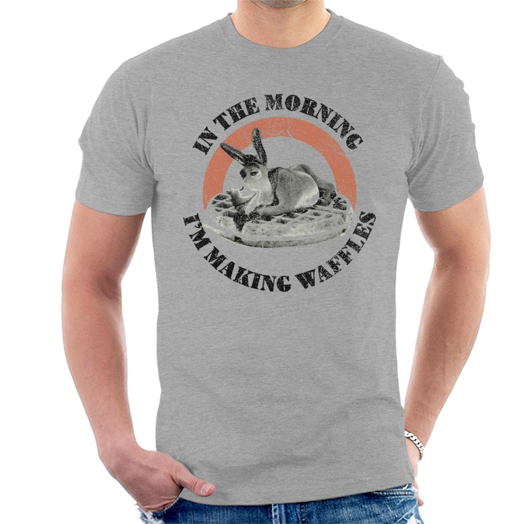 Shrek Donkey In The Morning Im Making Waffles Men's T-Shirt-ALL + EVERY