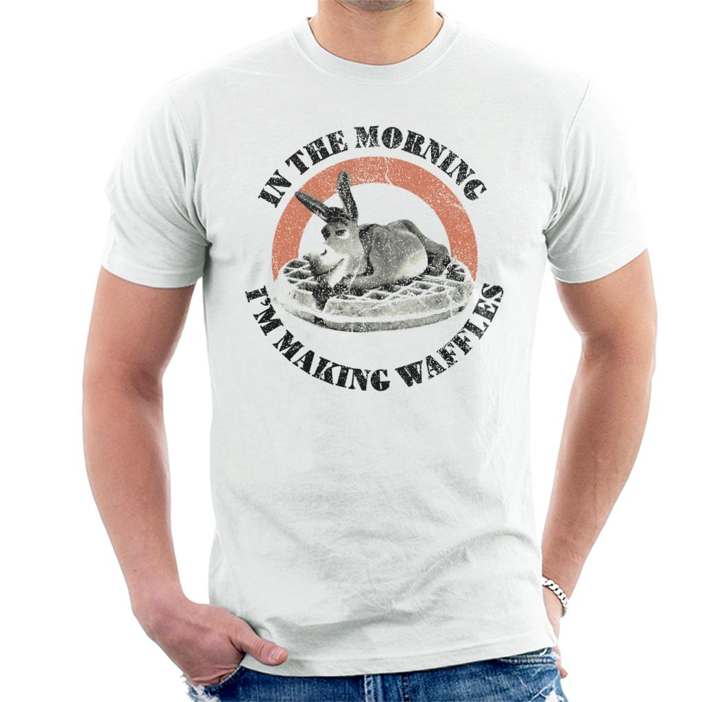 Shrek Donkey In The Morning Im Making Waffles Men's T-Shirt-ALL + EVERY