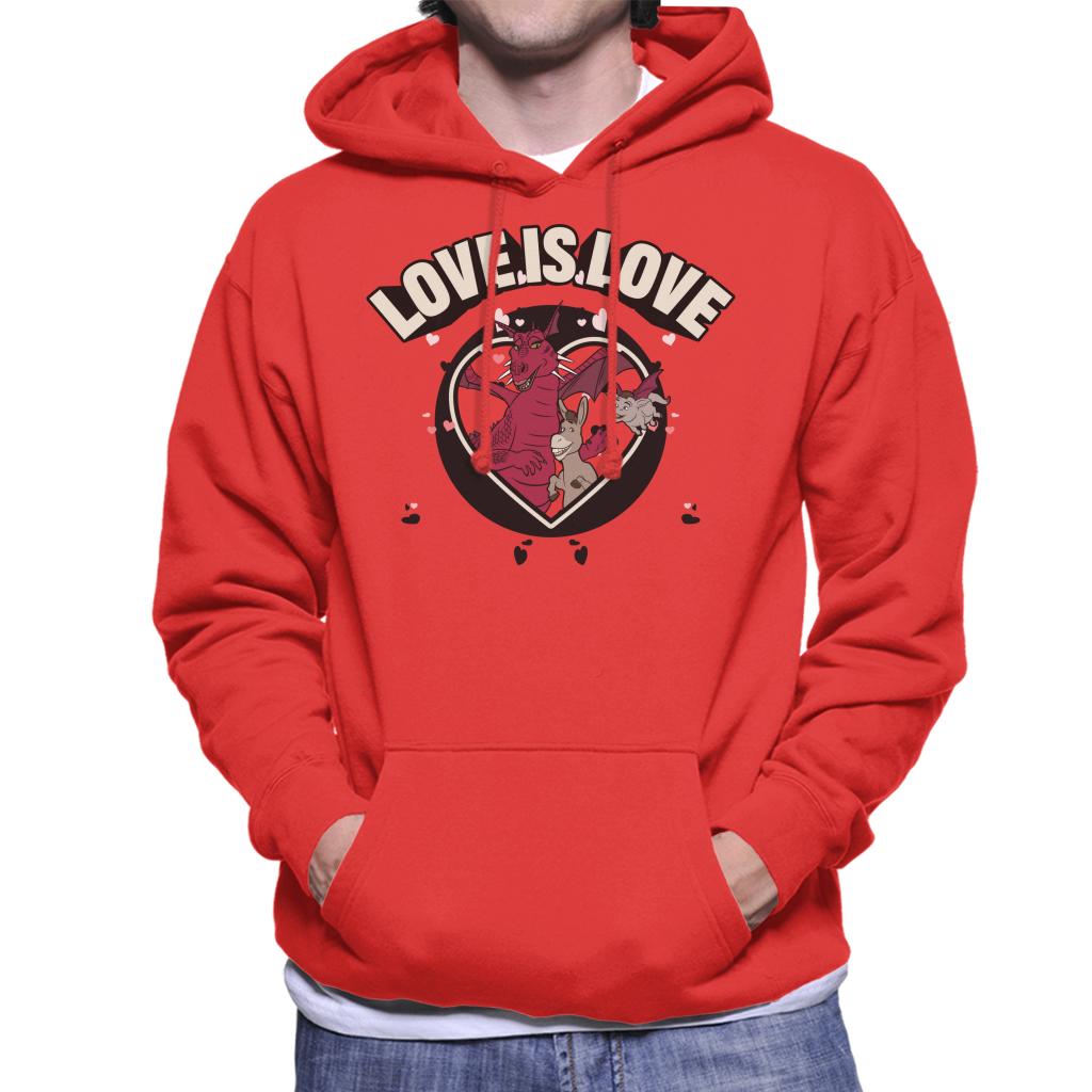 Shrek Donkey And Dragon Love Is Love Men's Hooded Sweatshirt-ALL + EVERY