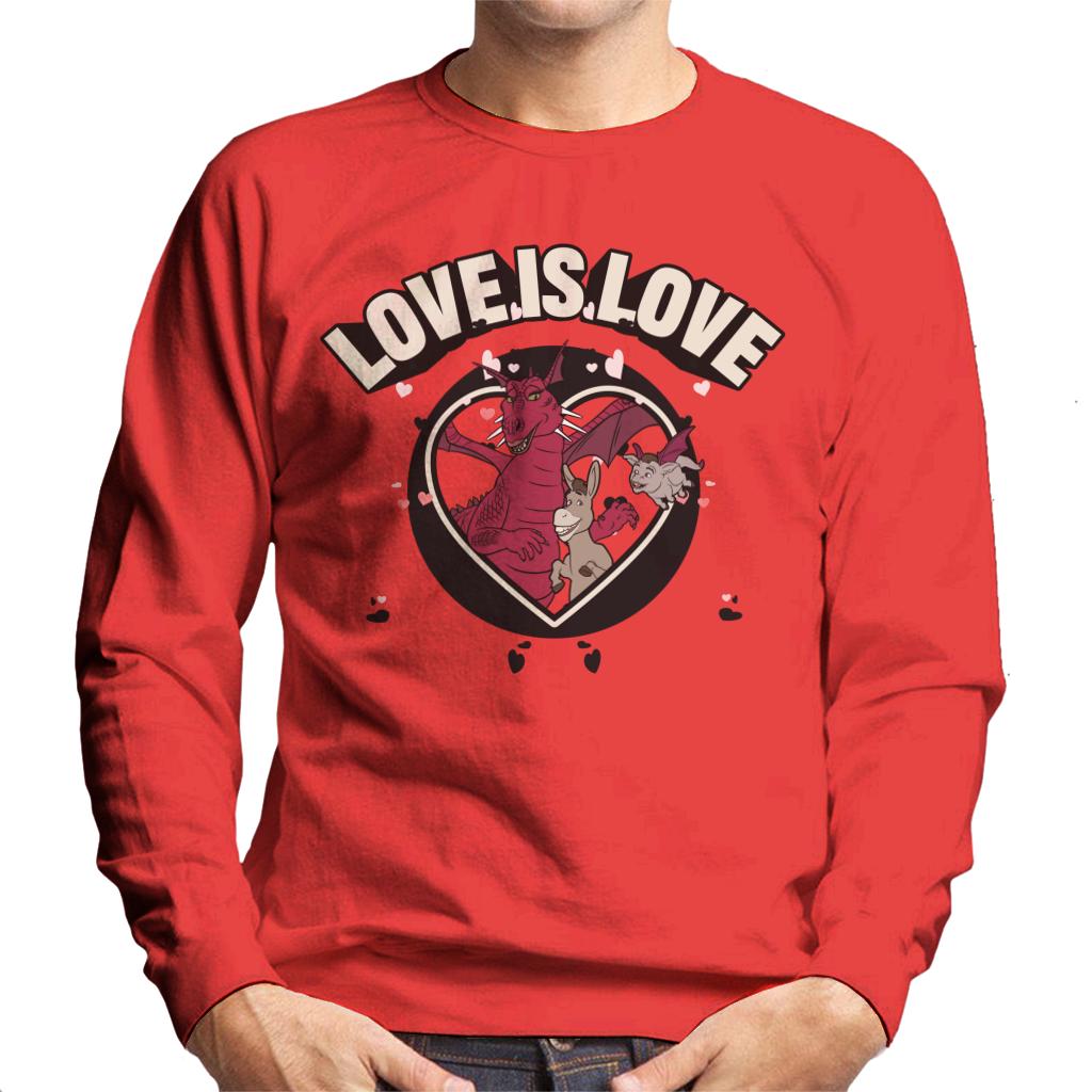 Shrek Donkey And Dragon Love Is Love Men's Sweatshirt-ALL + EVERY