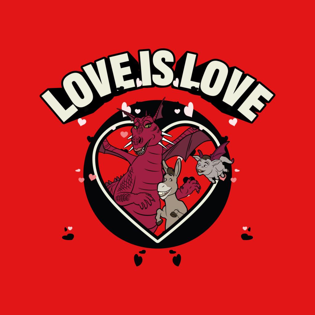 Shrek Donkey And Dragon Love Is Love Men's T-Shirt-ALL + EVERY