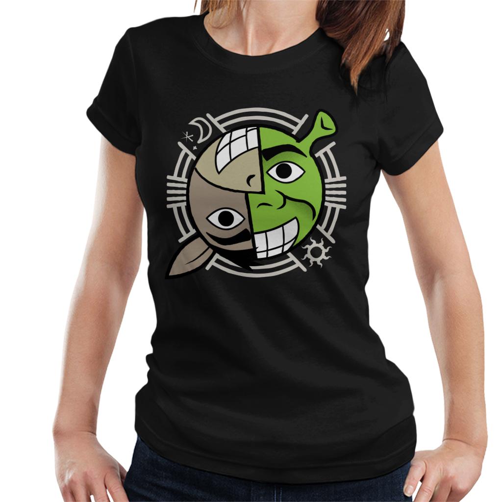 Shrek And Donkey Smiling Character Heads Women's T-Shirt-ALL + EVERY