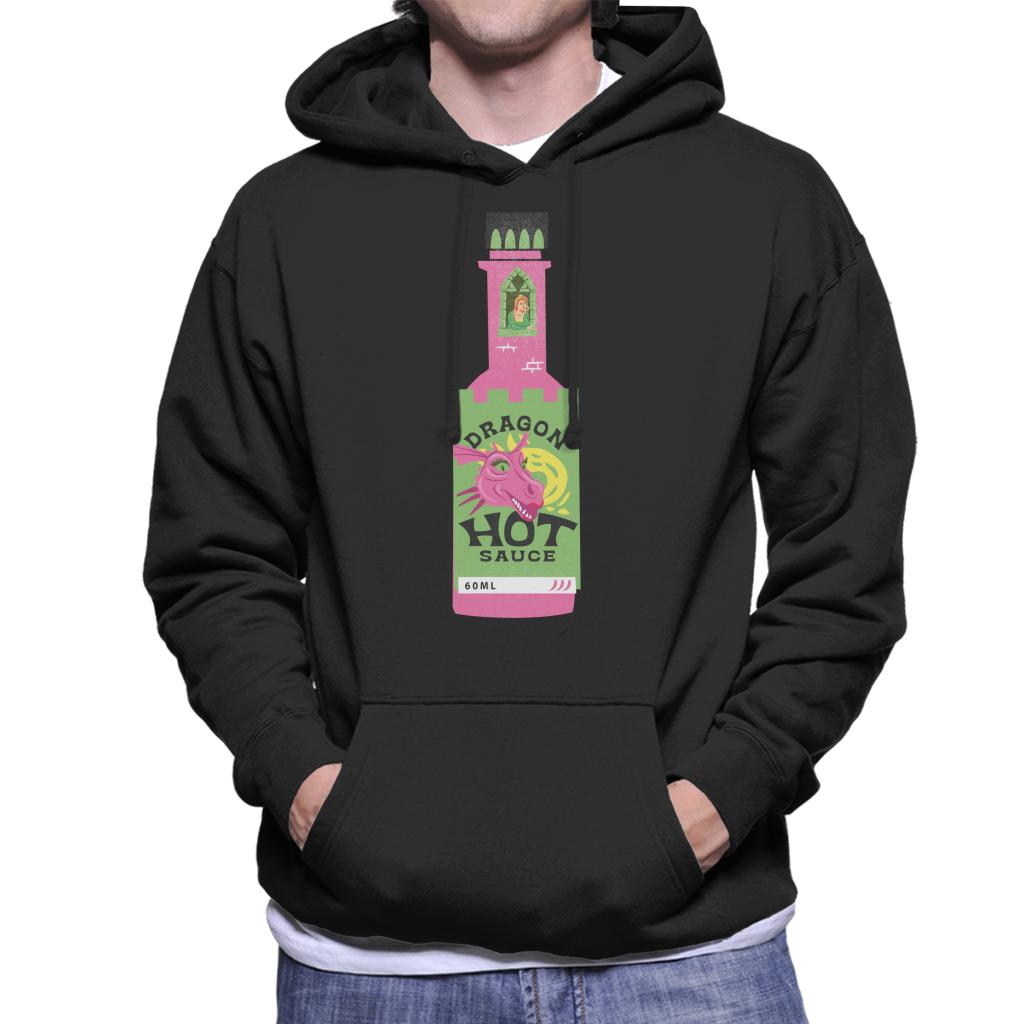 Shrek Dragon Hot Sauce Fiona In The Tallest Tower Men's Hooded Sweatshirt-ALL + EVERY