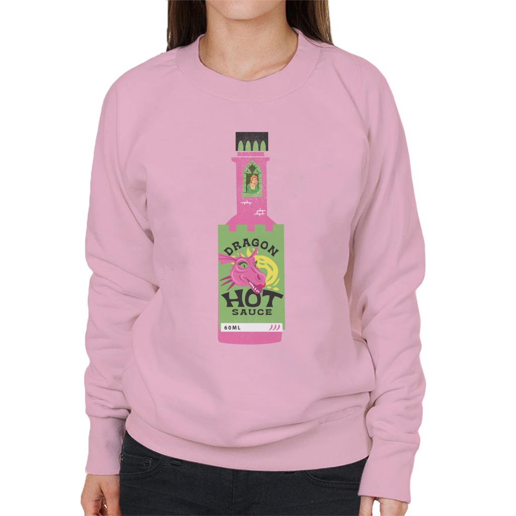 Shrek Dragon Hot Sauce Fiona In The Tallest Tower Women's Sweatshirt-ALL + EVERY