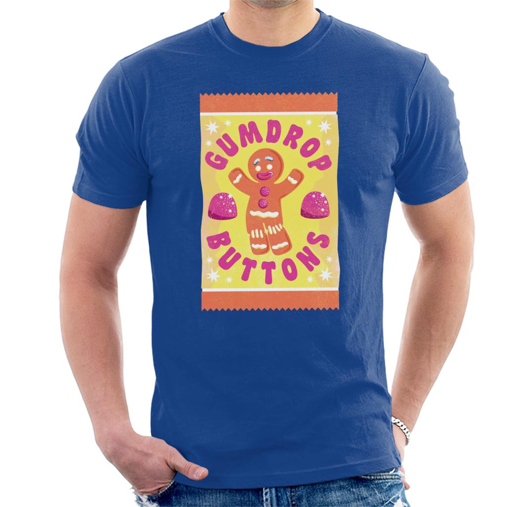 Shrek Gingerbread Man Gumdrop Buttons Men's T-Shirt-ALL + EVERY