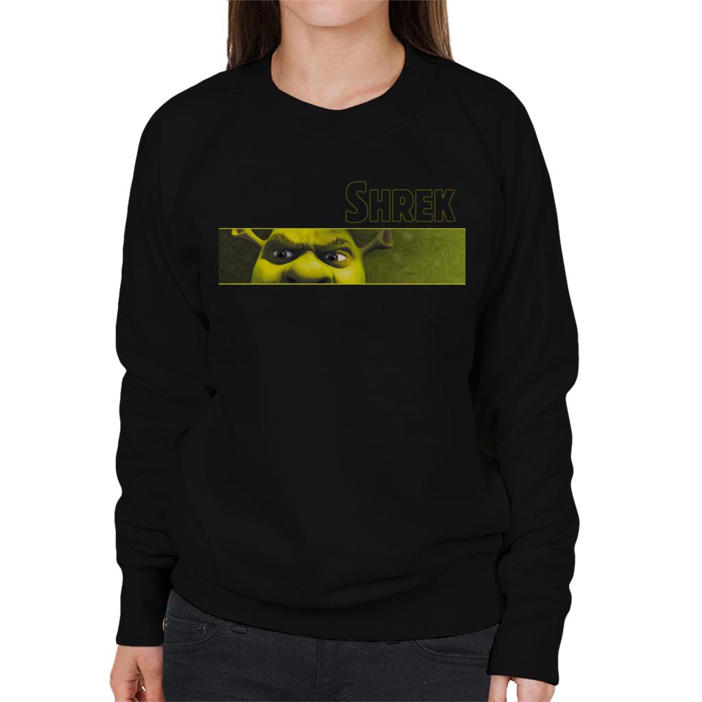 Shrek Close Up Shot Women's Sweatshirt-ALL + EVERY