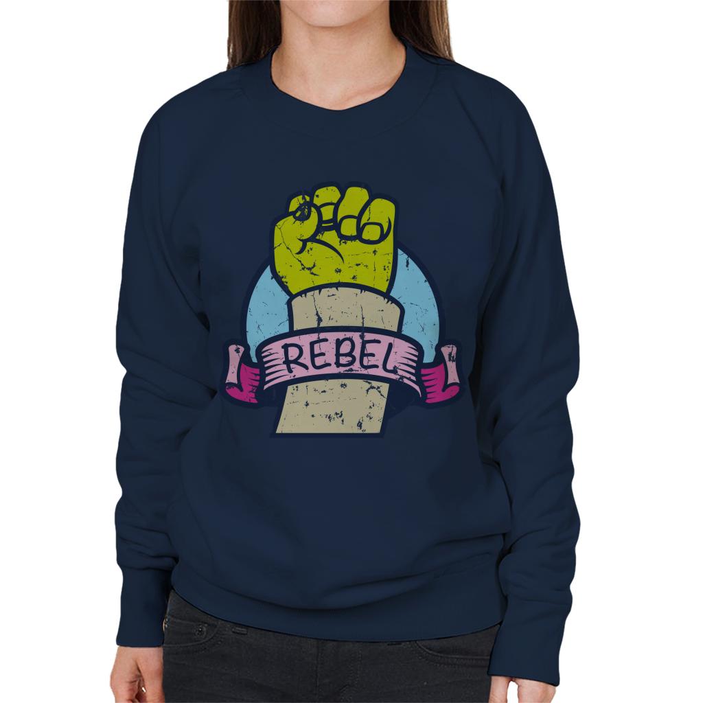 Shrek Hand Rebel Women's Sweatshirt-ALL + EVERY