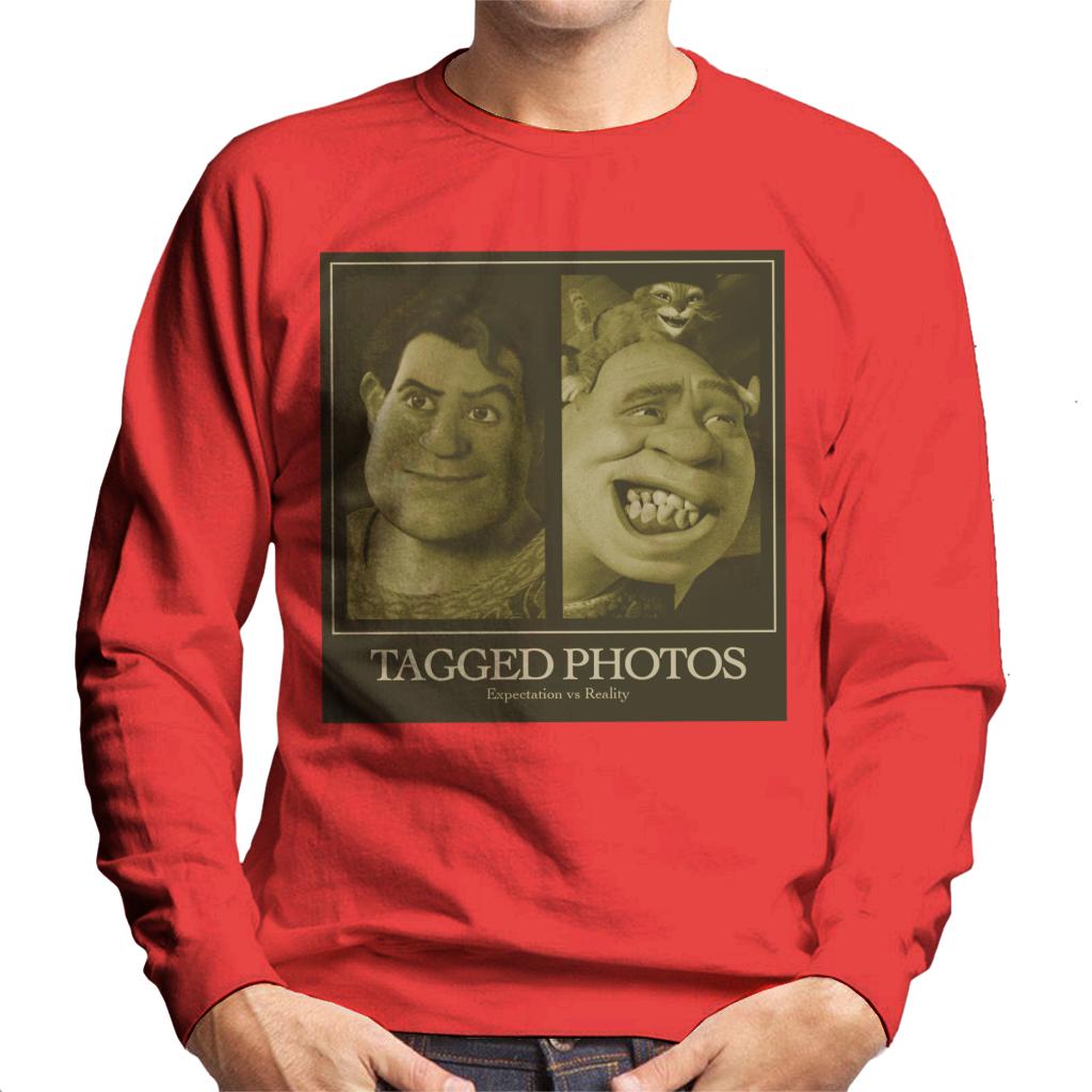 Shrek Tagged Photos Expectation Vs Reality Men's Sweatshirt-ALL + EVERY