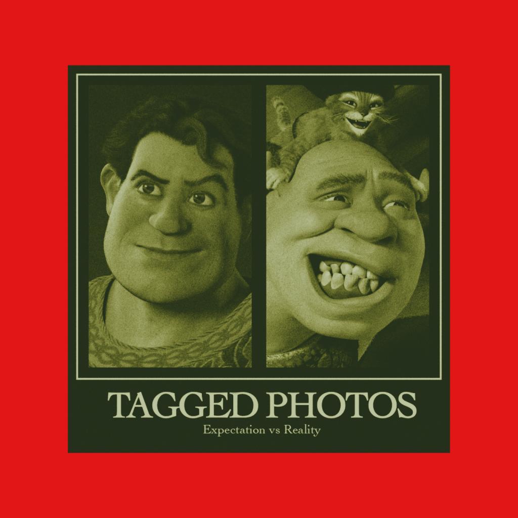 Shrek Tagged Photos Expectation Vs Reality Men's T-Shirt-ALL + EVERY