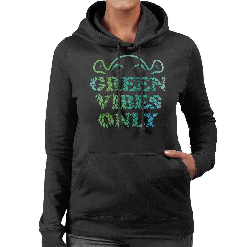 Shrek Green Vibes Only Women's Hooded Sweatshirt-ALL + EVERY