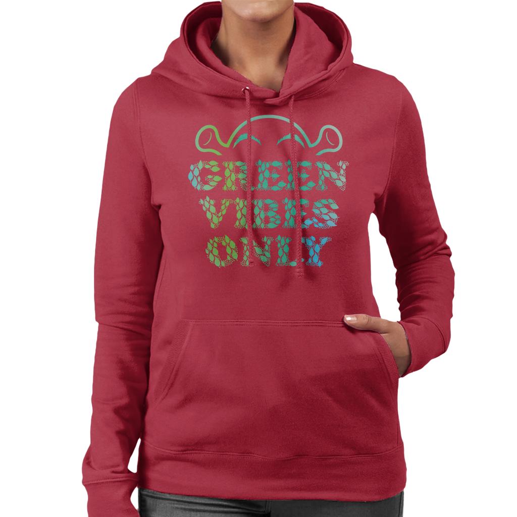 Shrek Green Vibes Only Women's Hooded Sweatshirt-ALL + EVERY