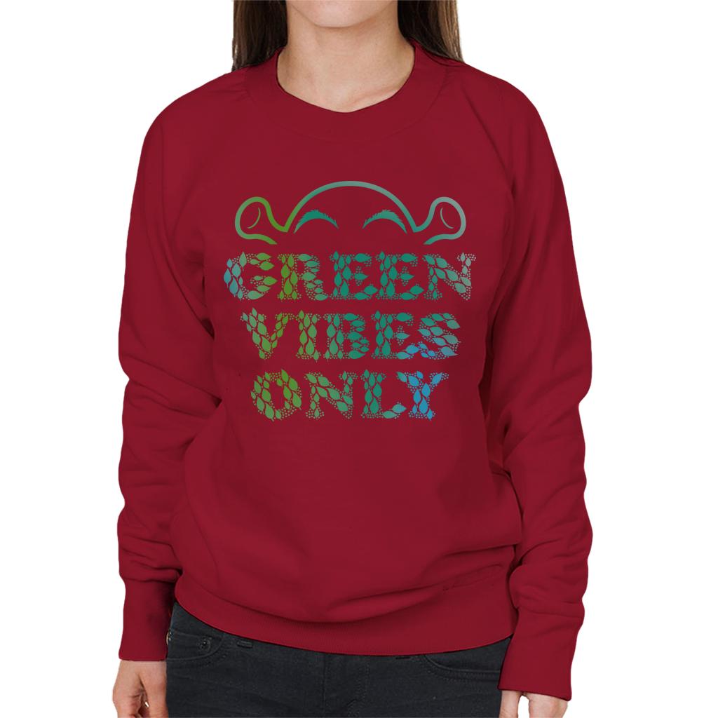 Shrek Green Vibes Only Women's Sweatshirt-ALL + EVERY