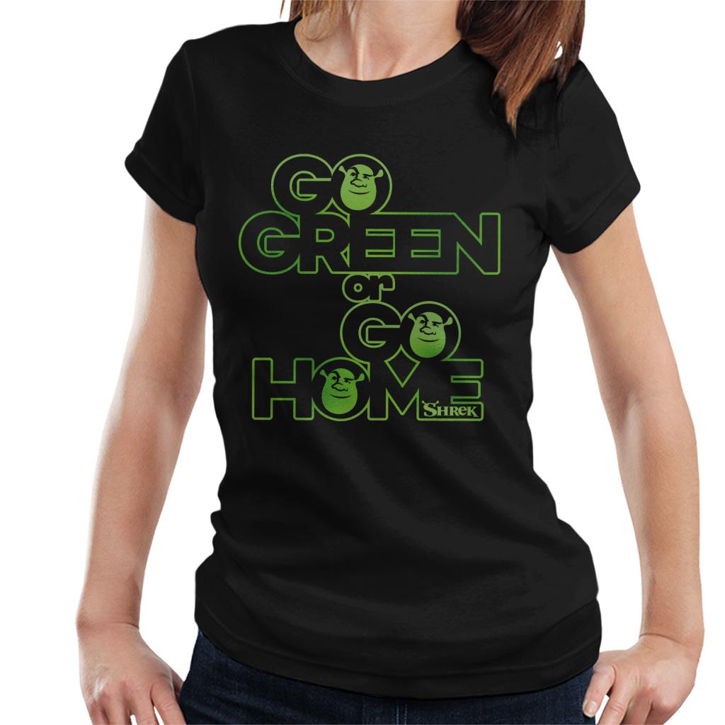 Shrek Go Green Or Go Home Women's T-Shirt-ALL + EVERY