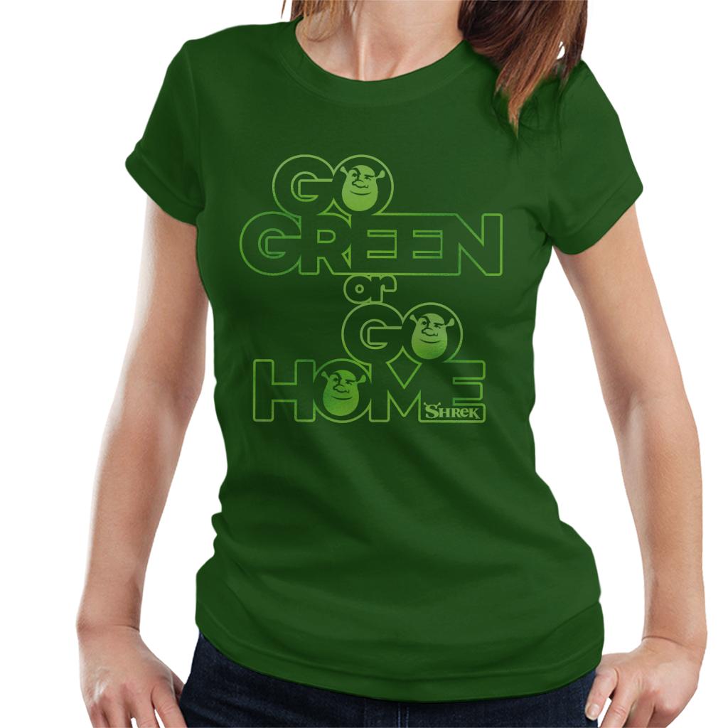 Shrek Go Green Or Go Home Women's T-Shirt-ALL + EVERY