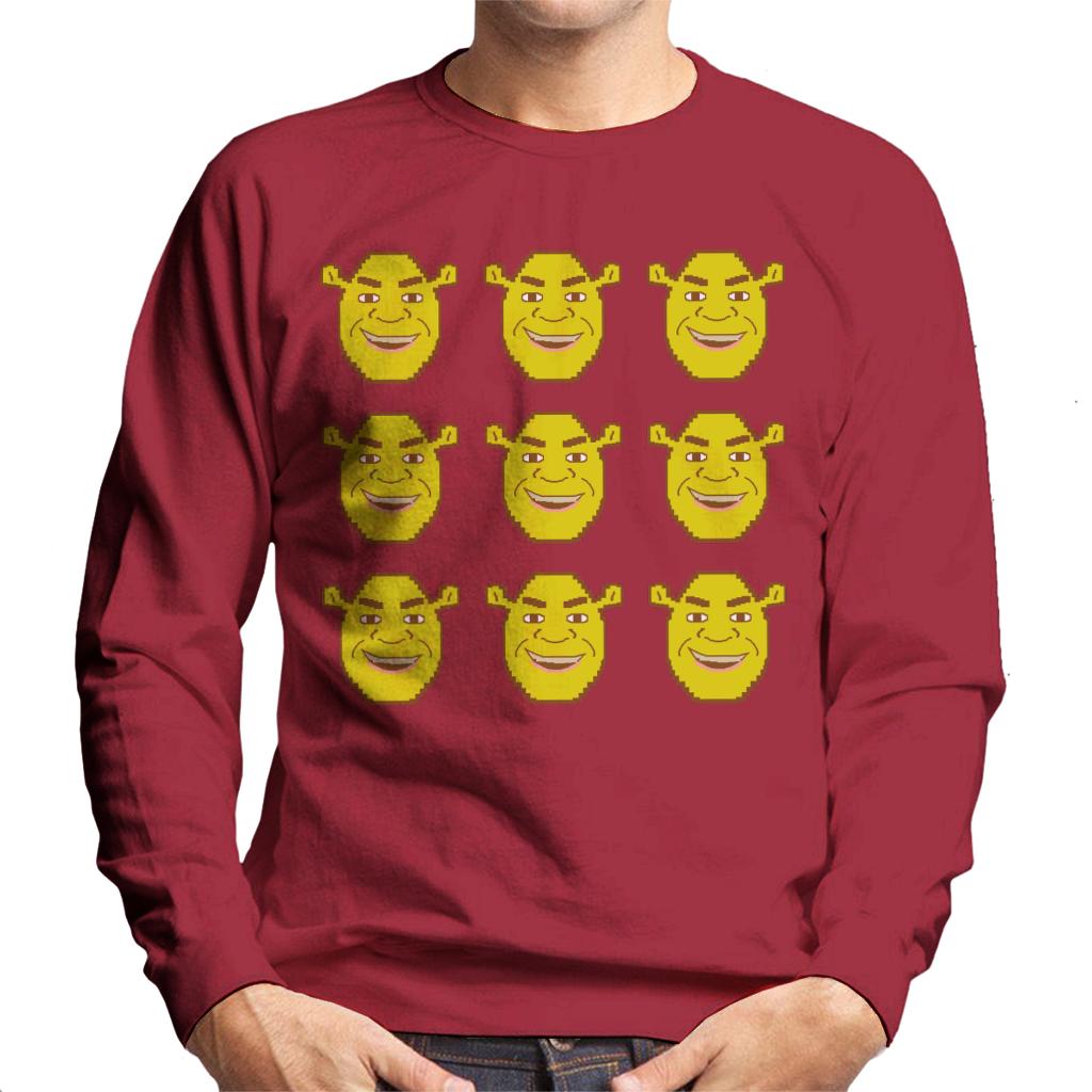 Shrek Character Heads Men's Sweatshirt-ALL + EVERY