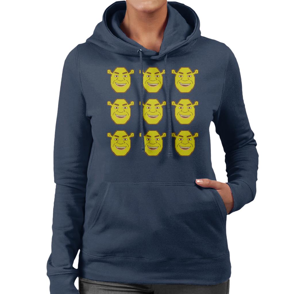 Shrek Character Heads Women's Hooded Sweatshirt-ALL + EVERY