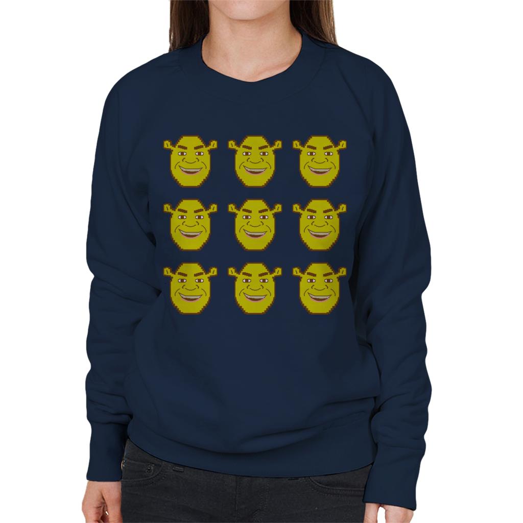 Shrek Character Heads Women's Sweatshirt-ALL + EVERY