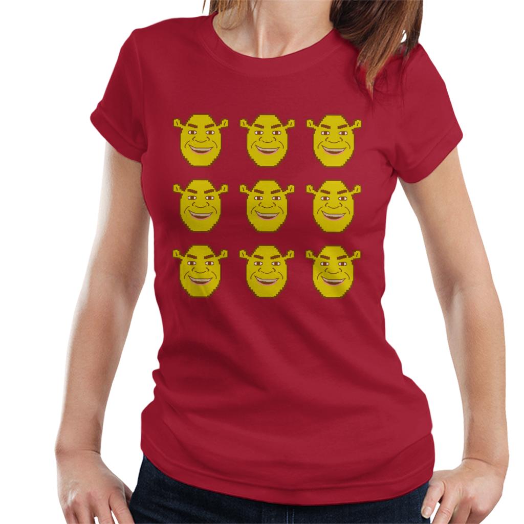 Shrek Character Heads Women's T-Shirt-ALL + EVERY