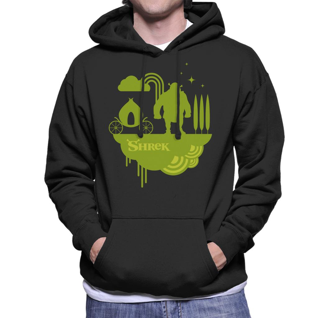 Shrek Silhouette Men's Hooded Sweatshirt-ALL + EVERY