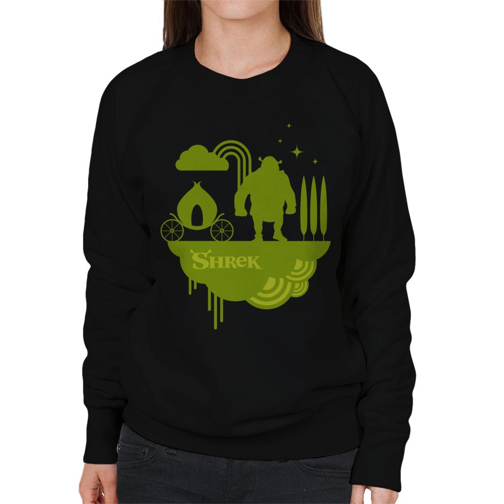 Shrek Silhouette Women's Sweatshirt-ALL + EVERY