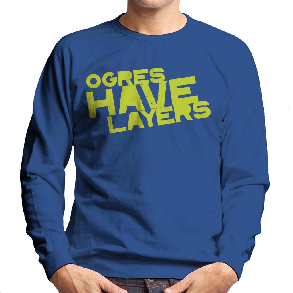 Shrek Ogres Have Layers Men's Sweatshirt-ALL + EVERY