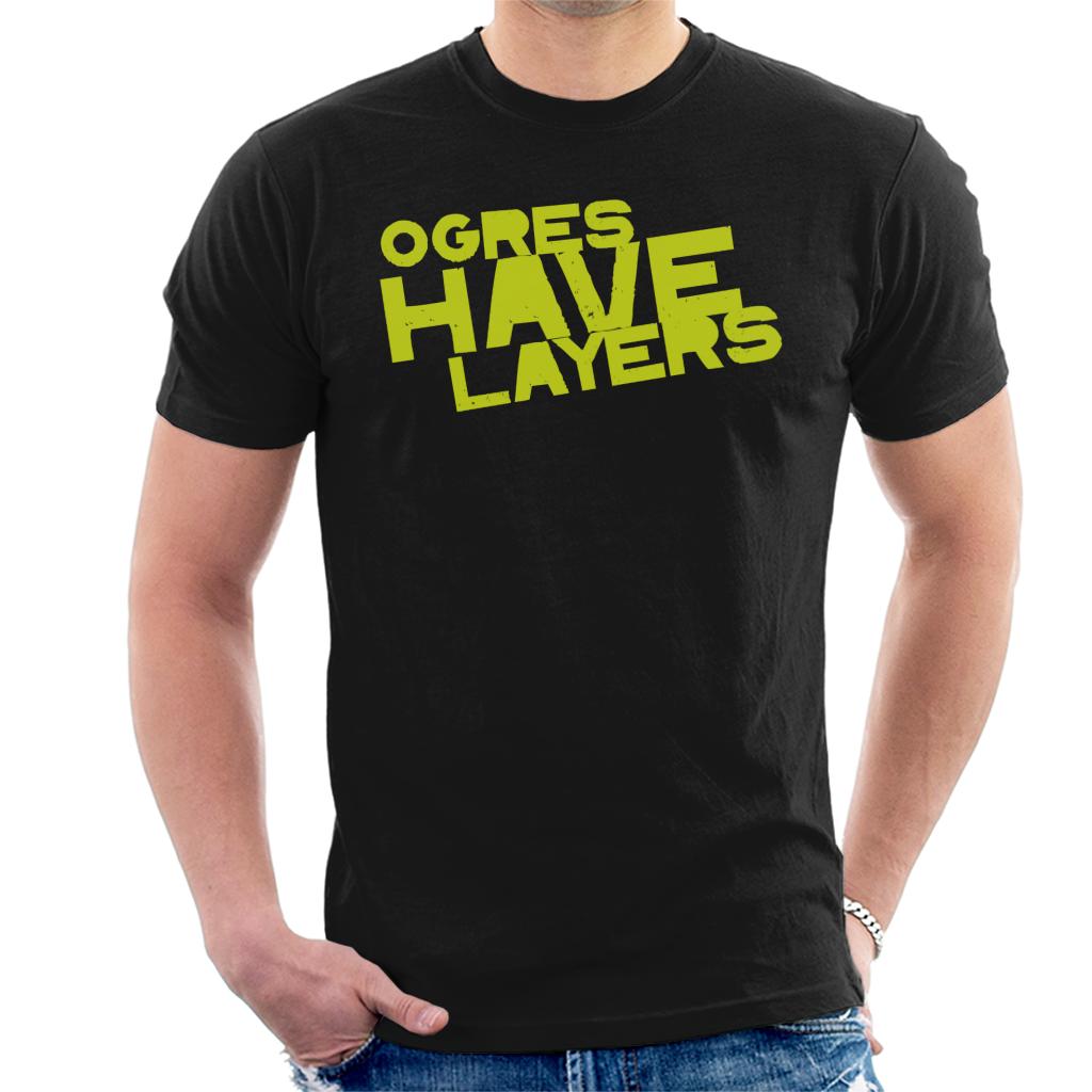 Shrek Ogres Have Layers Men's T-Shirt-ALL + EVERY