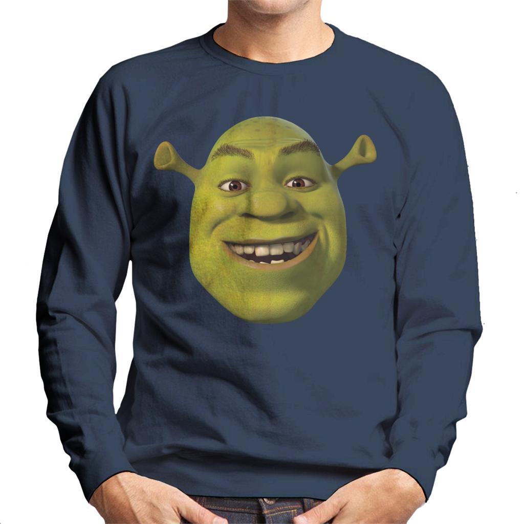 Shrek Smiling Men's Sweatshirt-ALL + EVERY