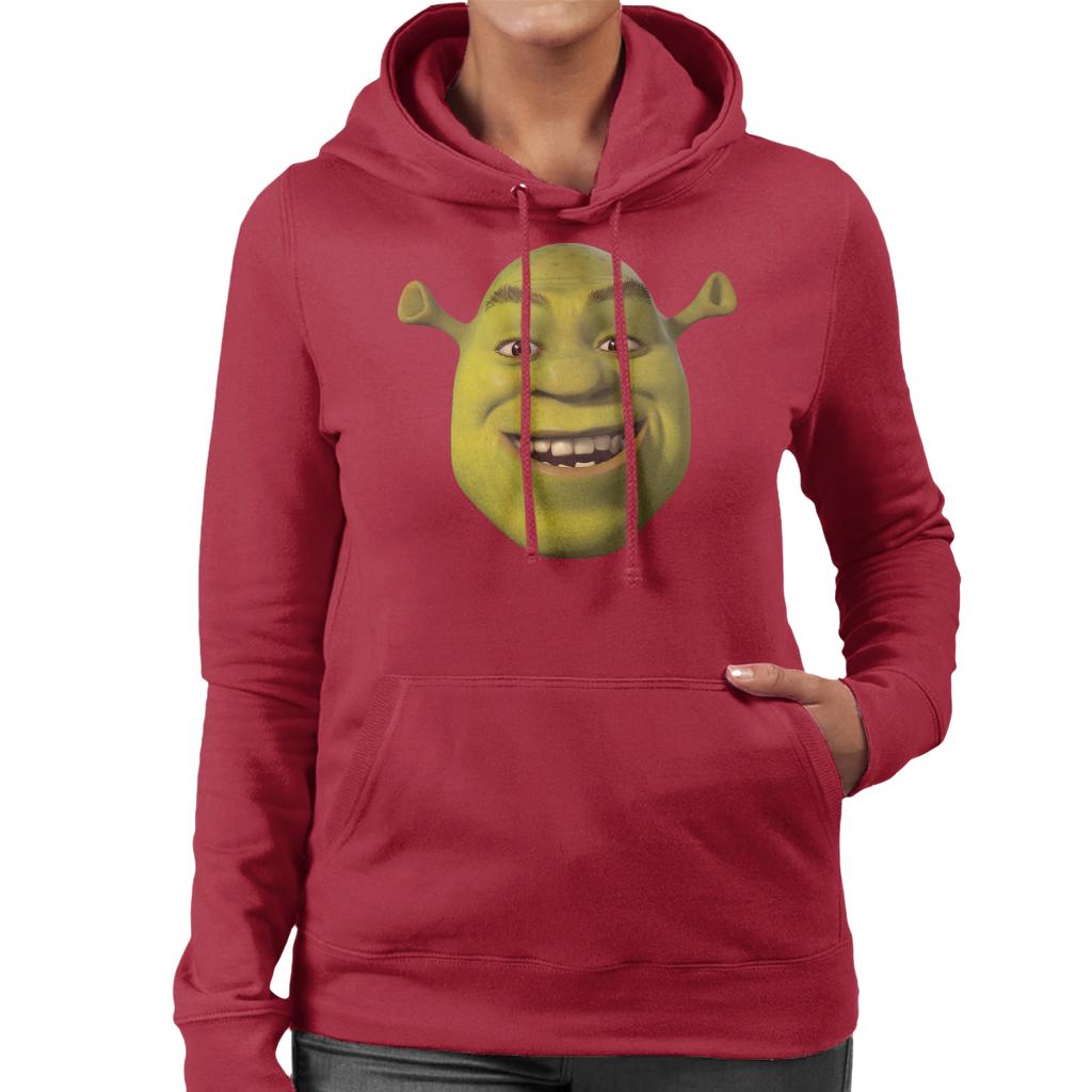 Shrek Smiling Women's Hooded Sweatshirt-ALL + EVERY