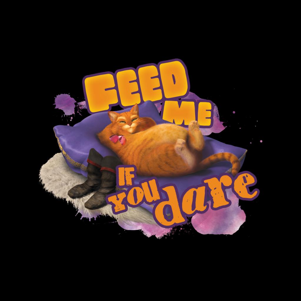 Shrek Puss In Boots Feed Me If You Dare Women's Hooded Sweatshirt-ALL + EVERY