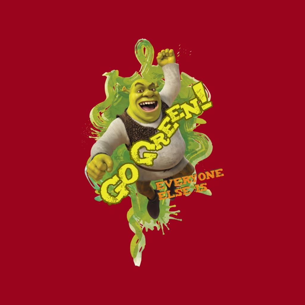 Shrek Go Green Everyone Else Is Men's T-Shirt-ALL + EVERY