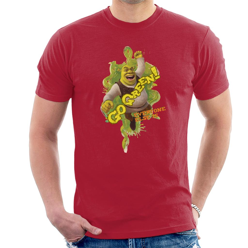 Shrek Go Green Everyone Else Is Men's T-Shirt-ALL + EVERY