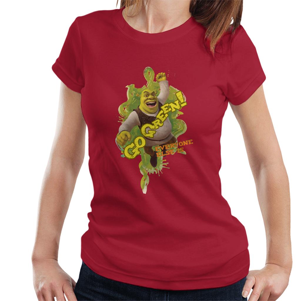 Shrek Go Green Everyone Else Is Women's T-Shirt-ALL + EVERY