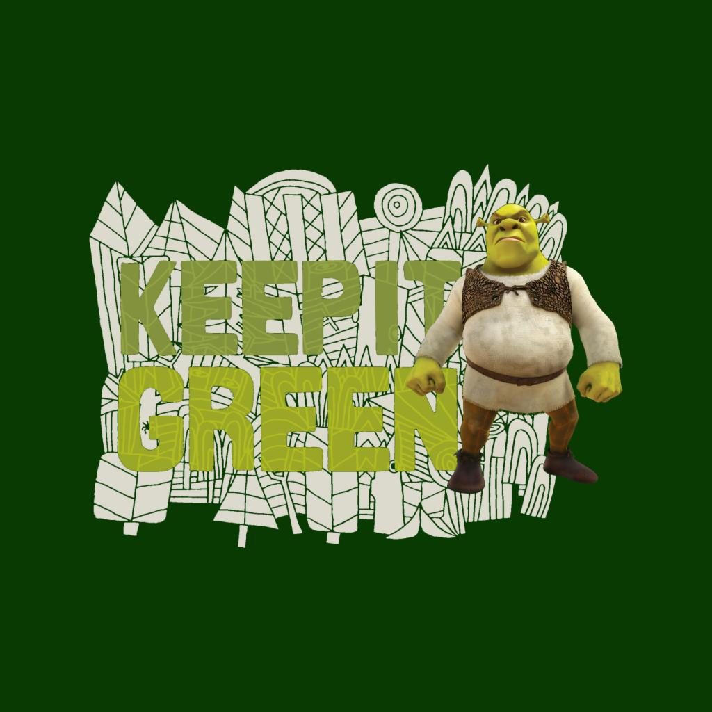 Shrek Keep It Green Men's Sweatshirt-ALL + EVERY