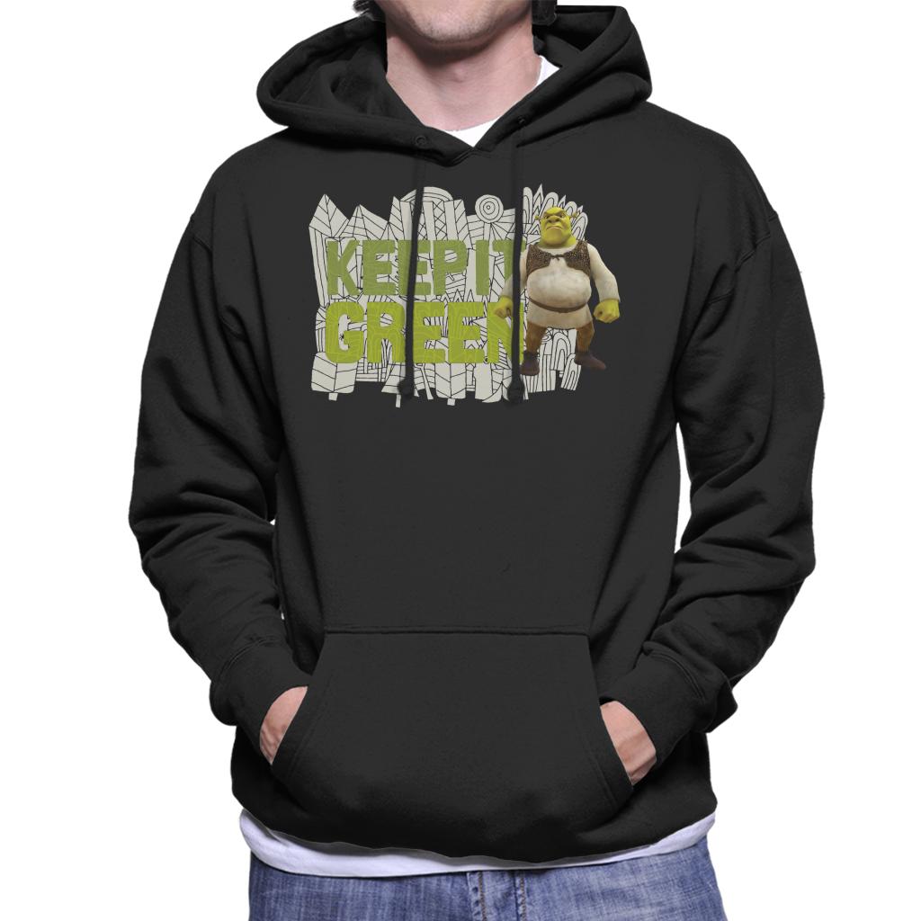 Shrek Keep It Green Men's Hooded Sweatshirt-ALL + EVERY