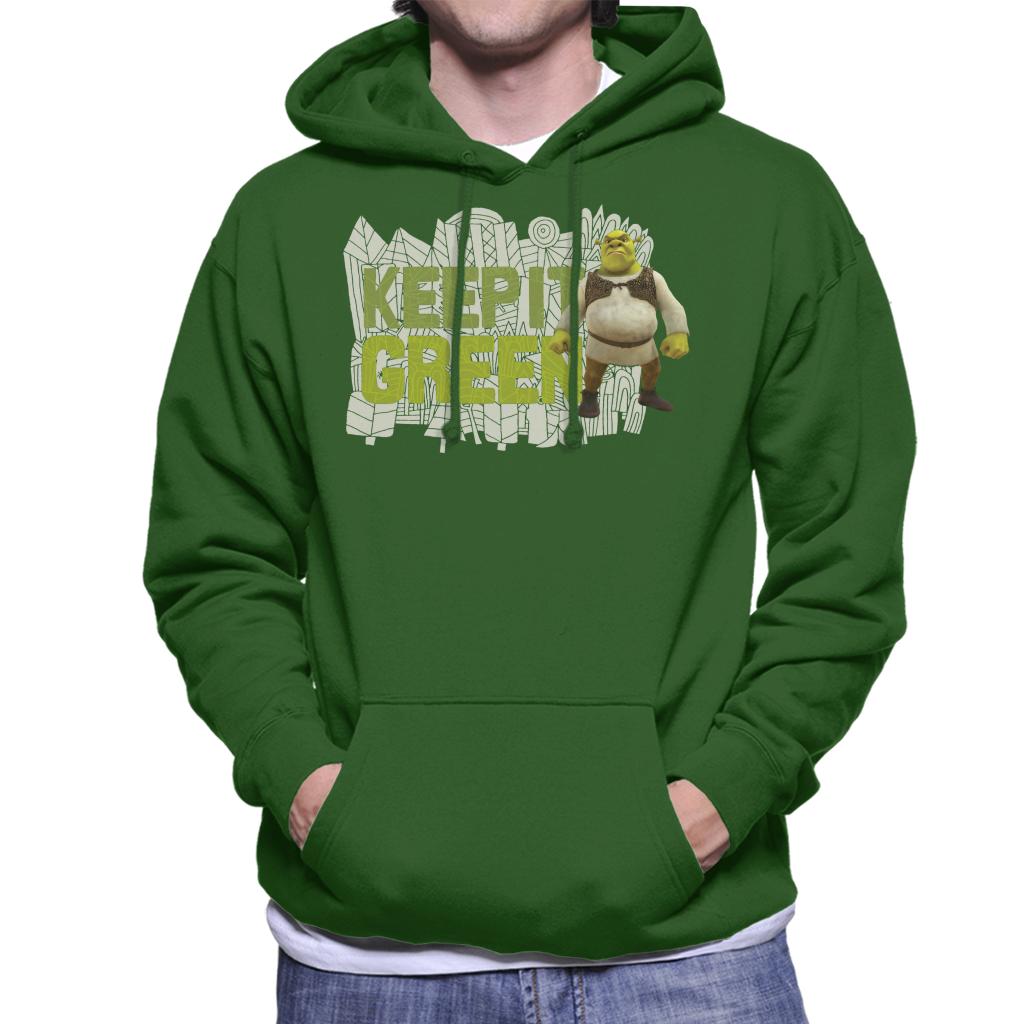 Shrek Keep It Green Men's Hooded Sweatshirt-ALL + EVERY