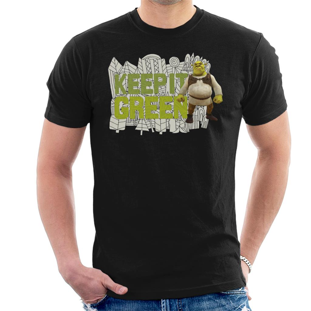 Shrek Keep It Green Men's T-Shirt-ALL + EVERY