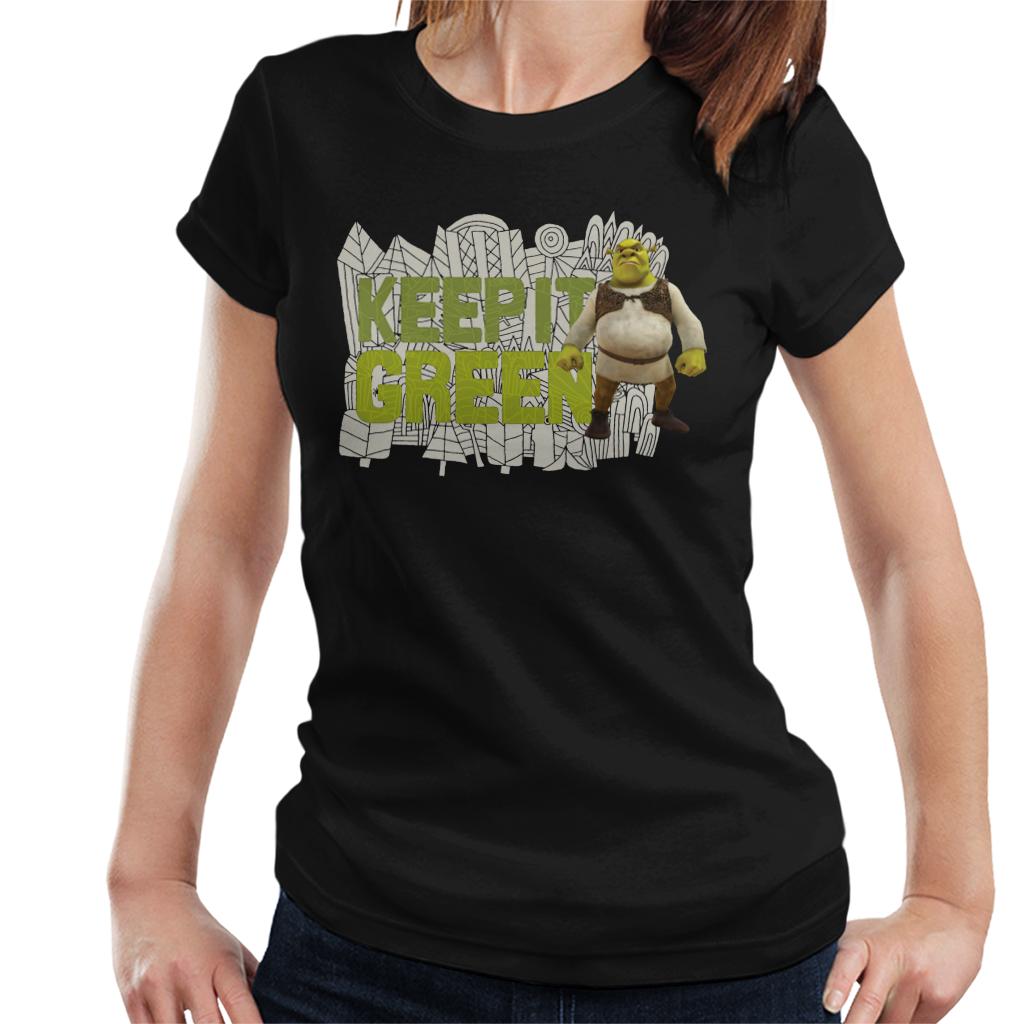 Shrek Keep It Green Women's T-Shirt-ALL + EVERY