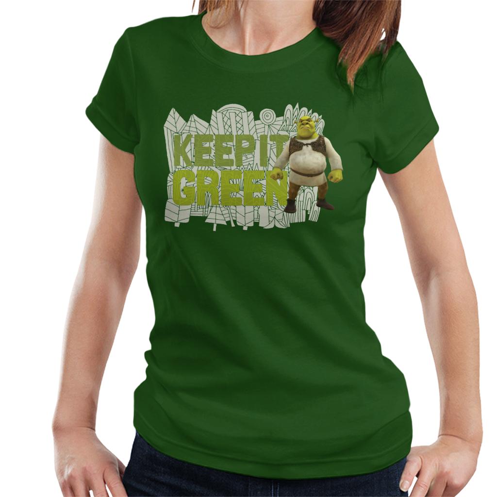 Shrek Keep It Green Women's T-Shirt-ALL + EVERY