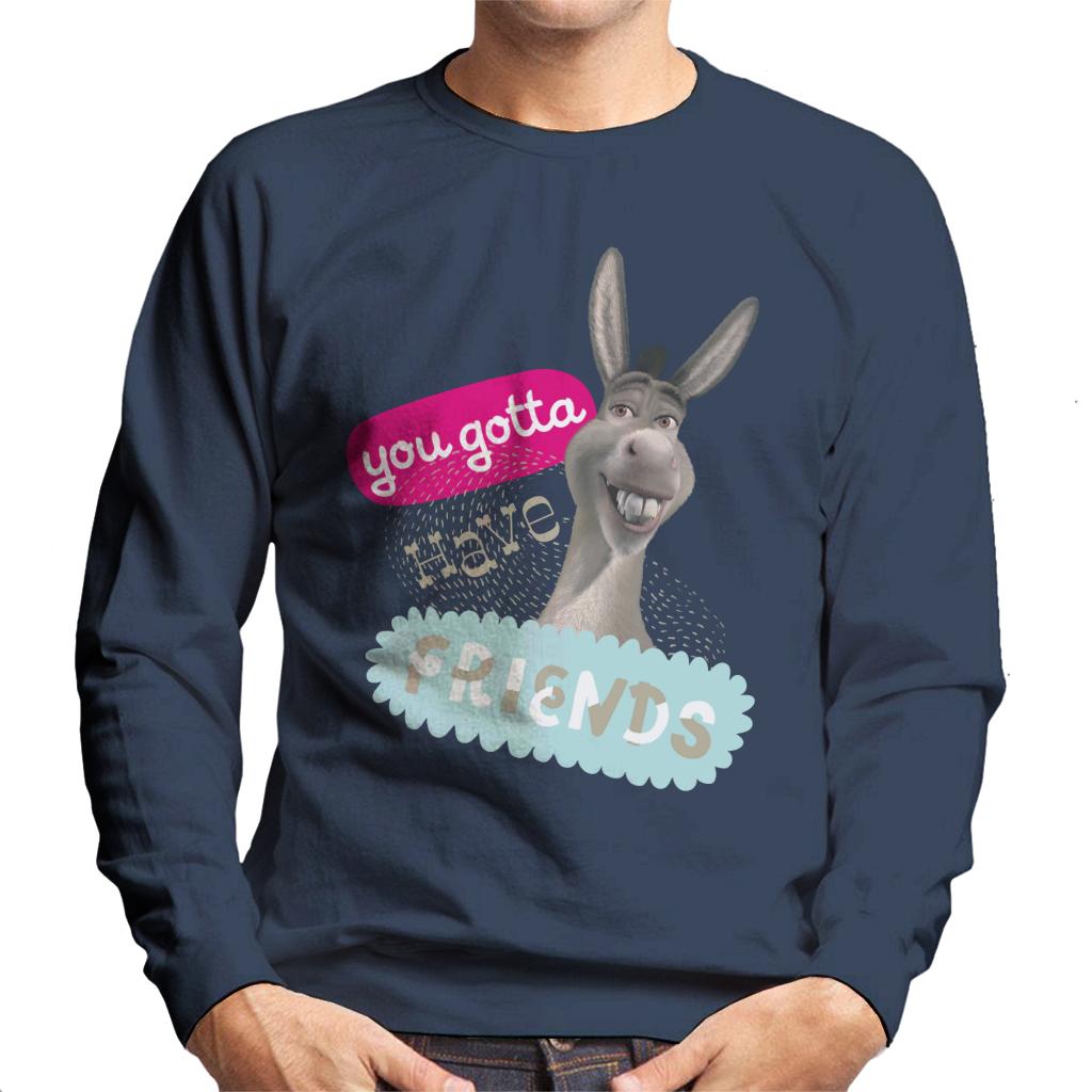 Shrek Donkey You Gotta Have Friends Men's Sweatshirt-ALL + EVERY