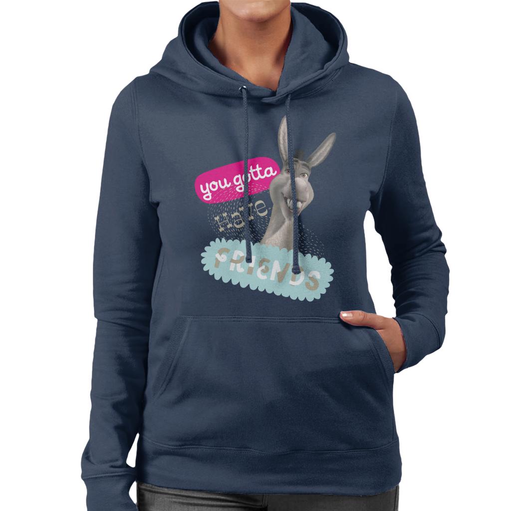 Shrek Donkey You Gotta Have Friends Women's Hooded Sweatshirt-ALL + EVERY