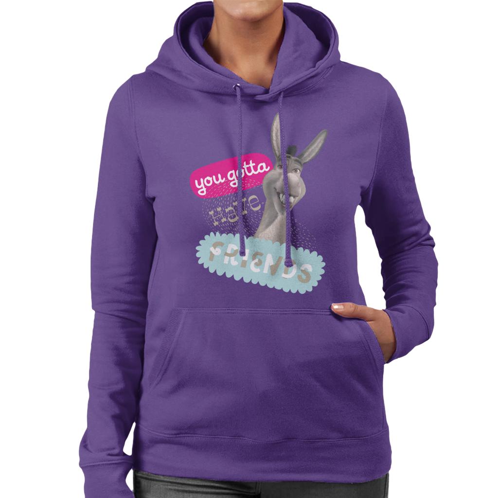 Shrek Donkey You Gotta Have Friends Women's Hooded Sweatshirt-ALL + EVERY