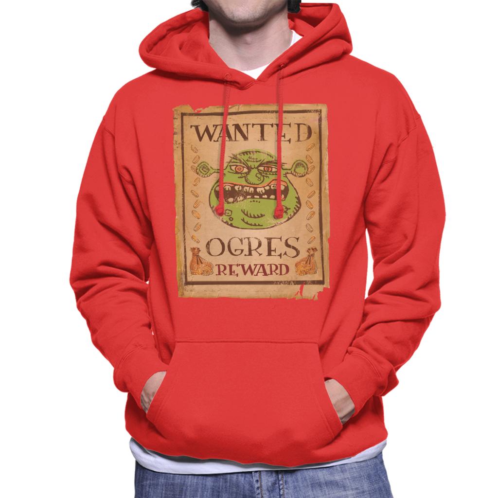 Shrek Wanted Ogres Reward Men's Hooded Sweatshirt-ALL + EVERY