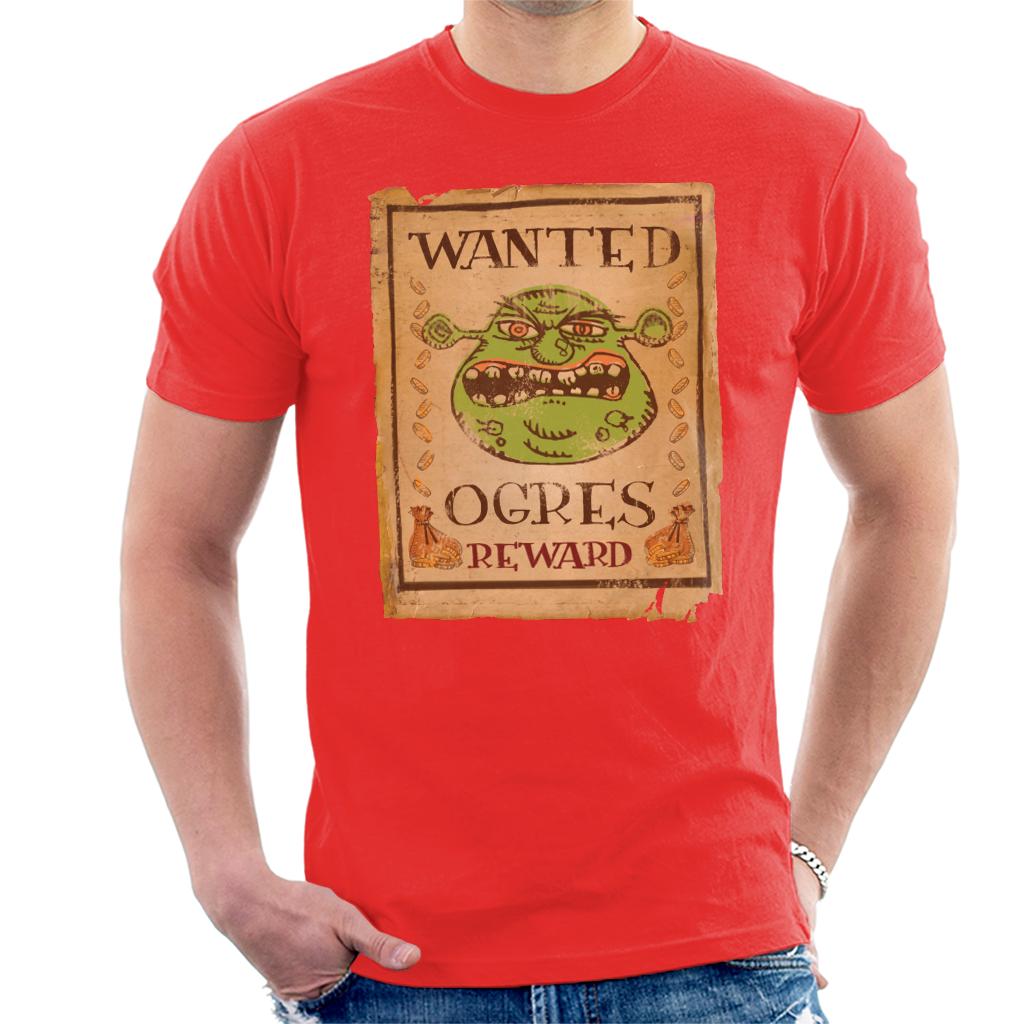 Shrek Wanted Ogres Reward Men's T-Shirt-ALL + EVERY